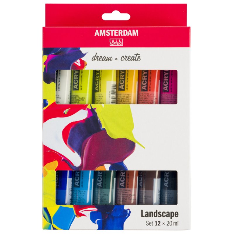 Royal Talens Amsterdam acrylic paint Landscape, 12 × 20 ml
