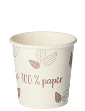 PAPSTAR deksels voor kartonnen drinkbekers pure ZERO, 80 mm, wit, 50 stuks