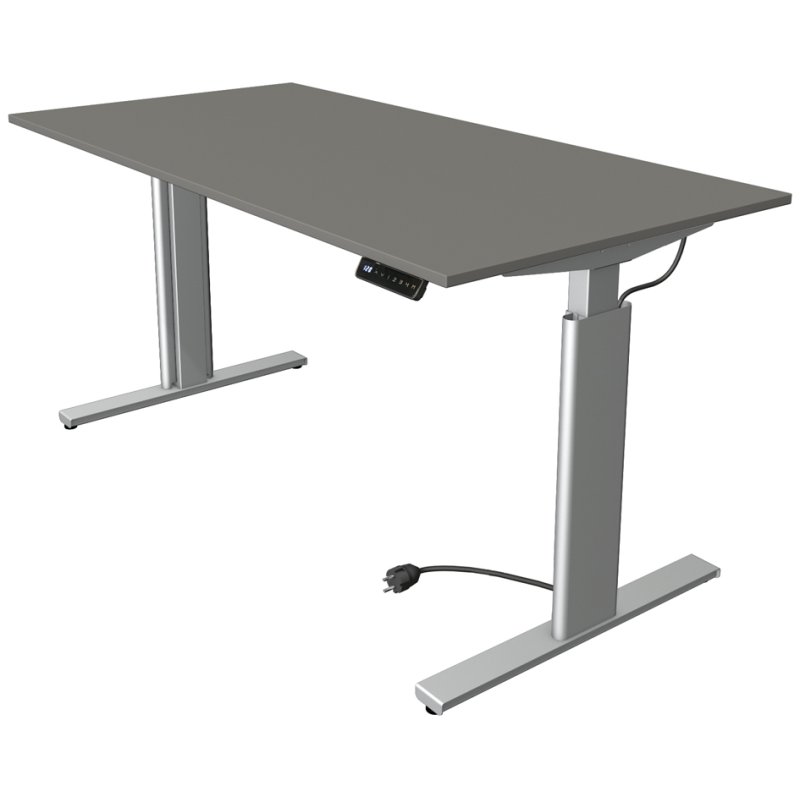 kerkmann bureau assis-debout Move 3 tube, réglage électrique, 1200×800 mm, chêne