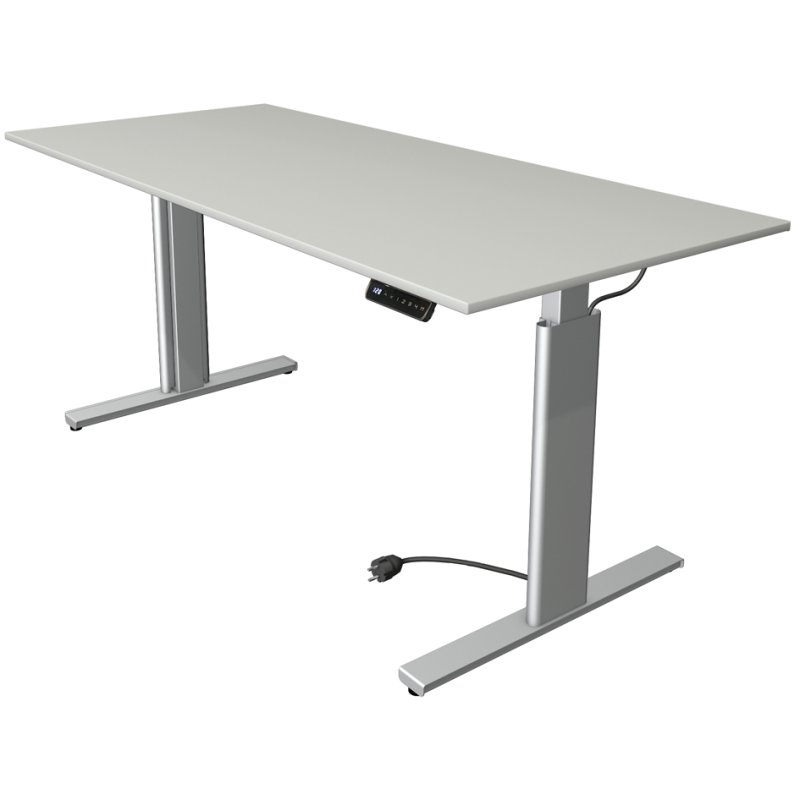kerkmann bureau assis-debout Move 3 tube, réglage électrique, 1200×800 mm, chêne