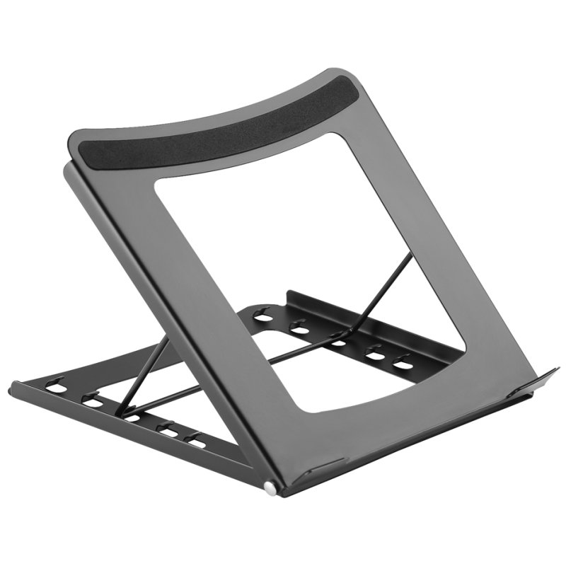 DIGITUS laptopstandaard mobiel, staal, zwart, verstelbaar