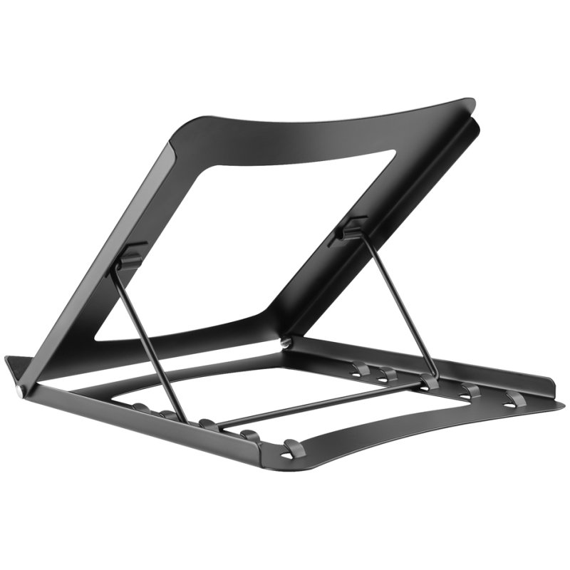 DIGITUS laptopstandaard mobiel, staal, zwart, verstelbaar
