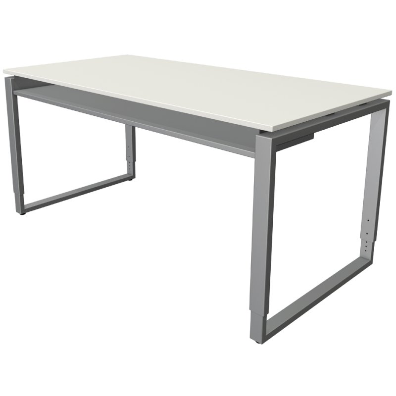 kerkmann bureau ARCHITEKT, réglable en hauteur, 1600×800 mm, blanc