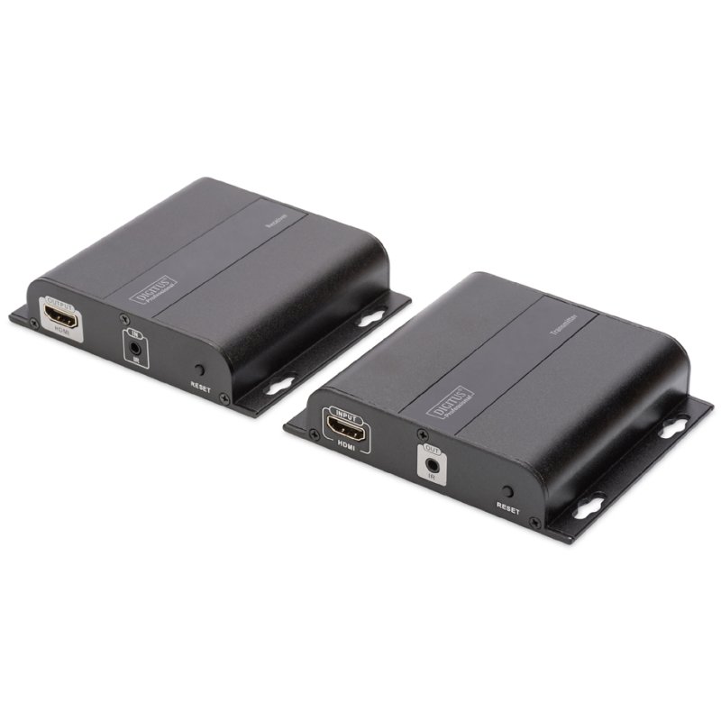 DIGITUS 4K HDMI extender set, via network cable, black, 120 m