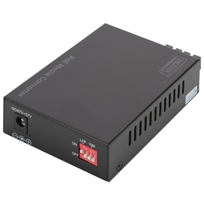 DIGITUS Convertisseur de média Gigabit PoE, RJ45/SC, multimode, 30 Watt
