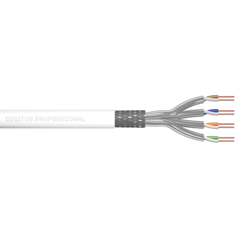 DIGITUS installation cable category 7 S/FTP, LSZH sheath, white, 305 metres
