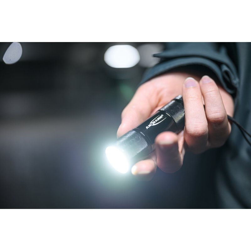ANSMANN LED zaklamp ACTION COB LED, zwart, 175 lumen, met batterijen