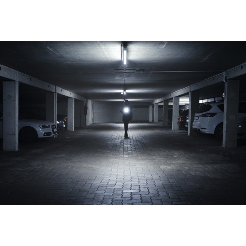 ANSMANN LED zaklamp ACTION COB LED, zwart, 175 lumen, met batterijen