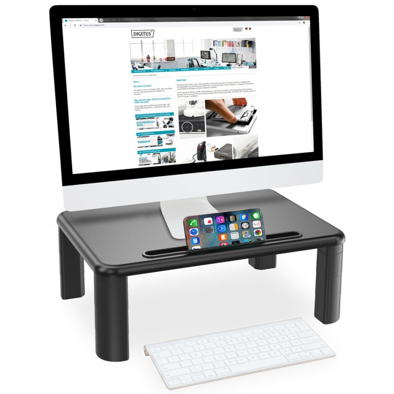 DIGITUS support moniteur, noir, réglable, max 10 kg