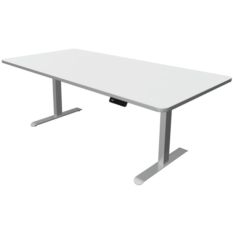 Kerkmann bureau assis-debout Move 3 Premium, réglage électrique, blanc, 180×80 cm