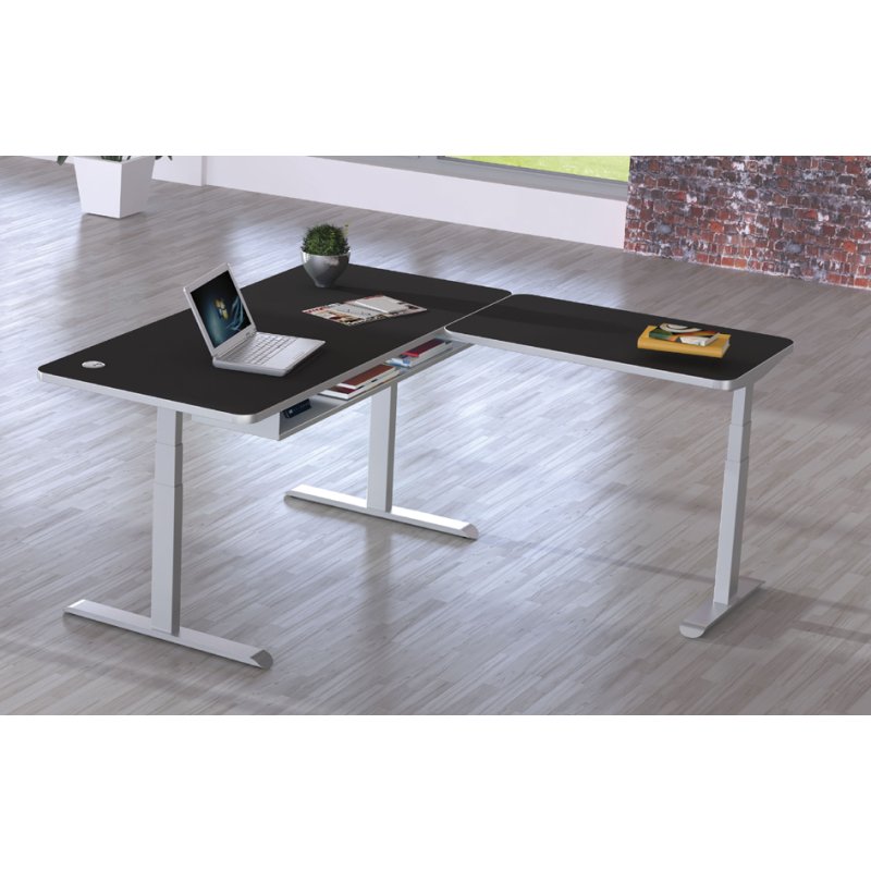 kerkmann bureau assis-debout Move 4 Premium, réglage électrique, anthracite, 180×80 cm