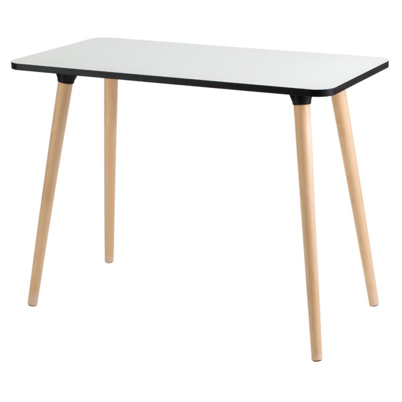 PAPERFLOW bureau HOP1, hêtre/blanc, 1000×500×750 mm