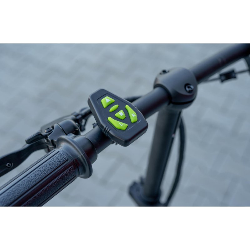 FISCHER sac à dos avec feu clignotant, bleu foncé, commande sans fil