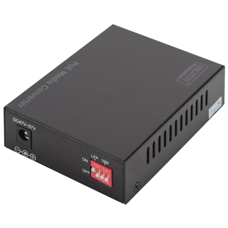 DIGITUS Convertisseur Gigabit PoE, RJ45/SFP, 30 Watt