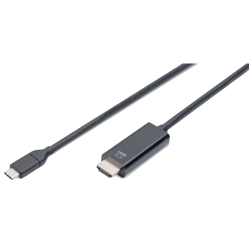 DIGITUS USB-C naar HDMI-kabel, 4K 60Hz, zwart, 2 meter