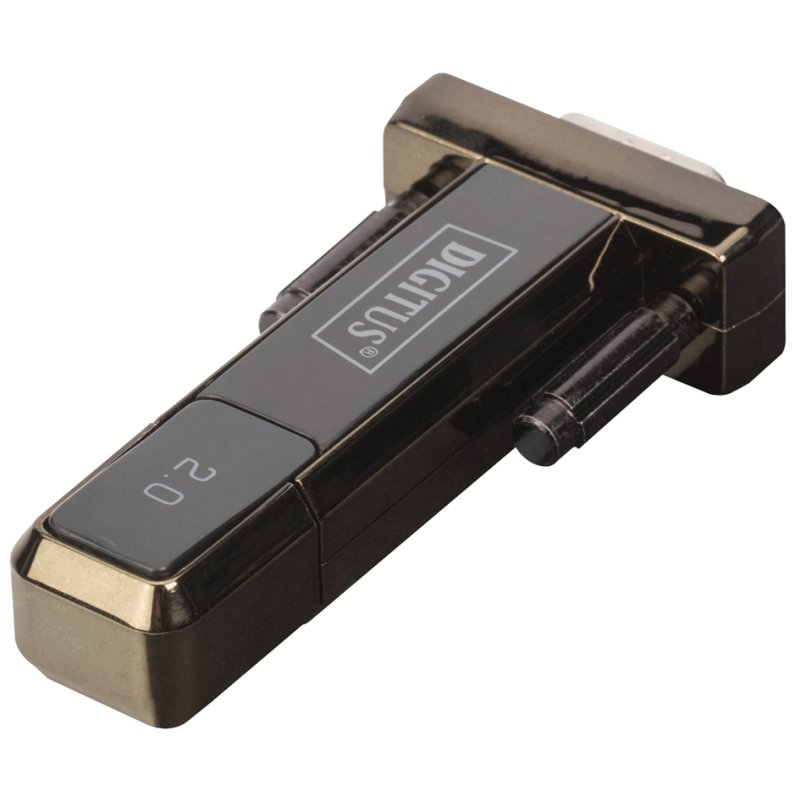 DIGITUS Adaptateur USB vers série, USB 2.0, RS232 9 broches
