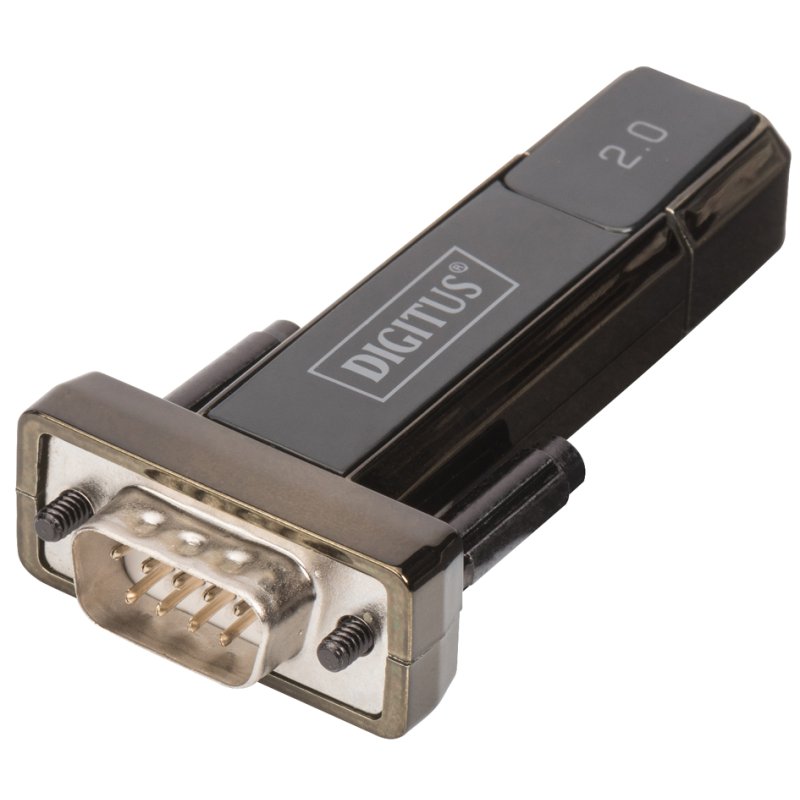 DIGITUS Adaptateur USB vers série, USB 2.0, RS232 9 broches