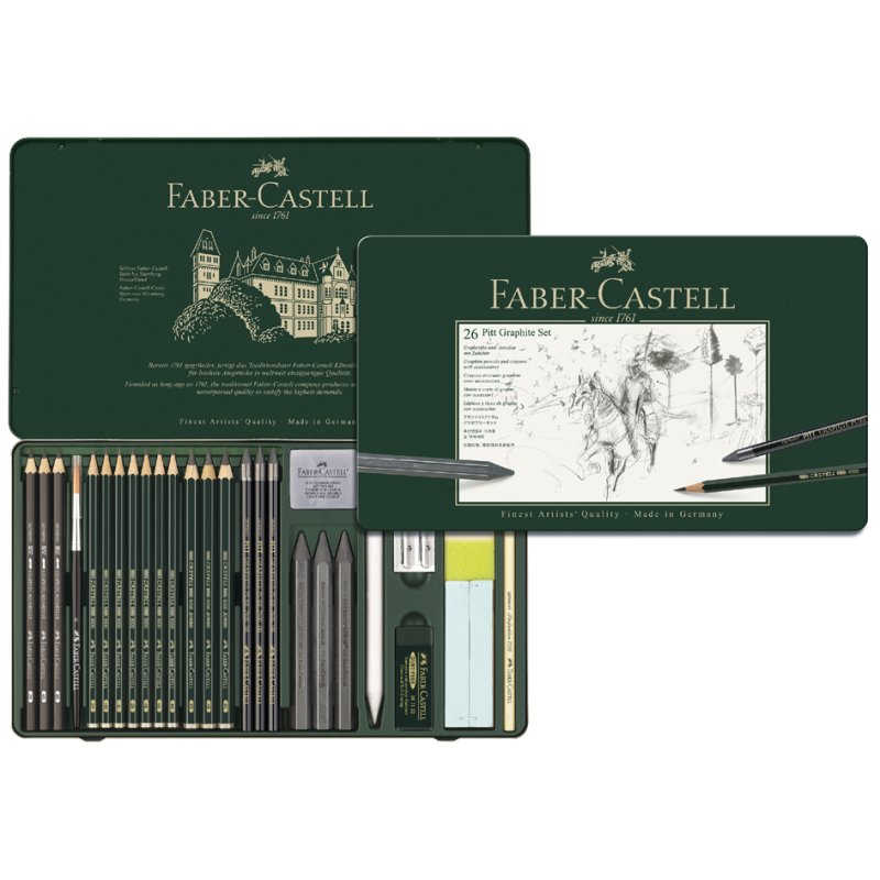 Faber-Castell Pitt large graphite set, 26-piece case
