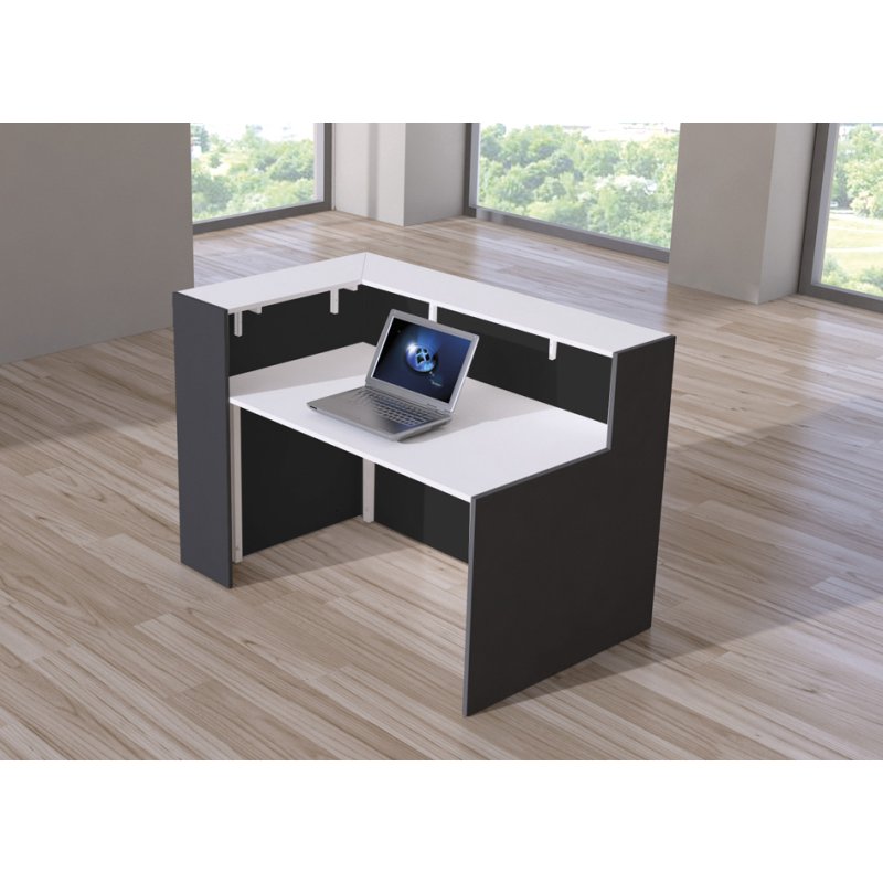 Kerkmann comptoir d'angle BARI, 1500×950×1080 mm, anthracite