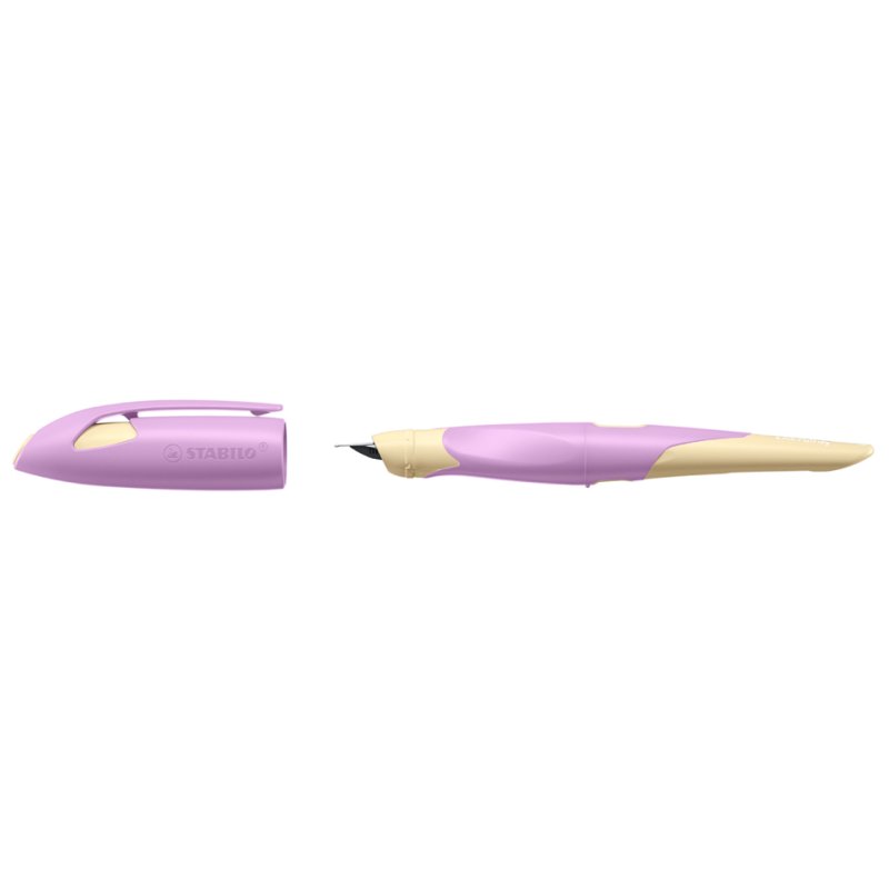 STABILO stylo-plume EASYbirdy L édition pastel, rose/abricot, gaucher, plume A