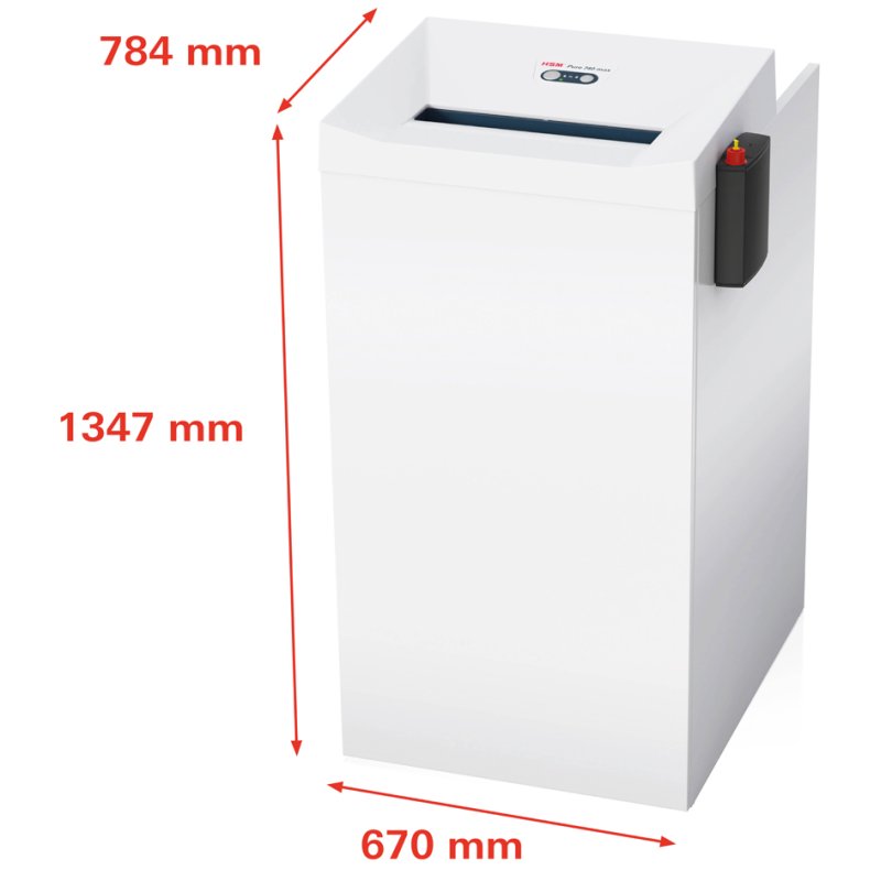 HSM papiervernietiger PURE 740 max, 1,9 × 15 mm, 240 liter