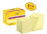 Post-it memoblokjes super sticky notes, 47,6×47,6 mm, geel, 24 blokjes