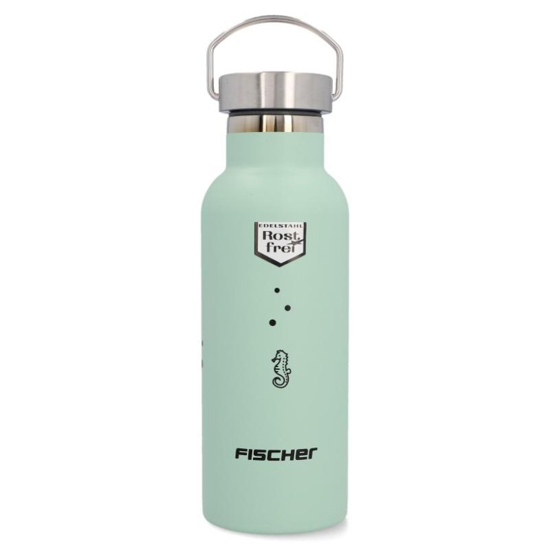 FISCHER Bouteille isotherme, vert, acier inoxydable, 73 mm