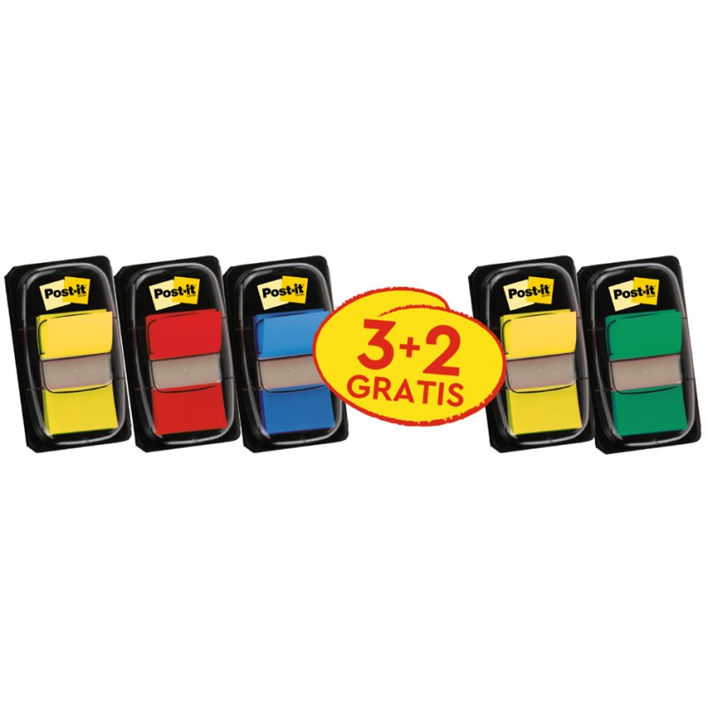 Post-it Index markeertabs, 25,4 × 43,2 mm, voordeelverpakking