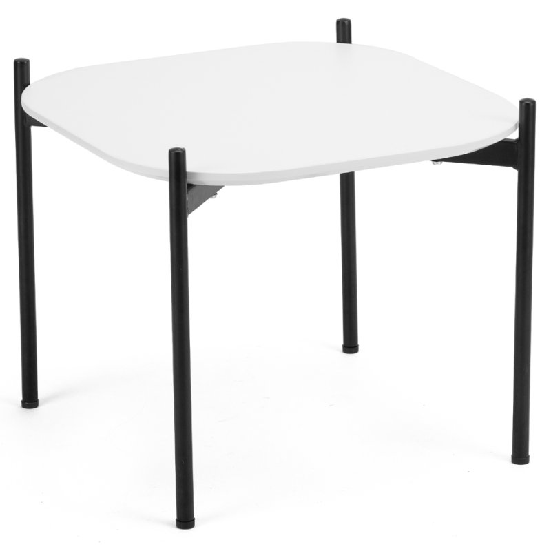 PAPERFLOW Table d'appoint Meet, 1000×500 mm, blanc, plateau MDF