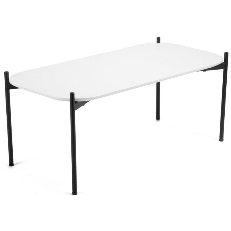 PAPERFLOW Table d'appoint Meet, 1000×500 mm, blanc, plateau MDF
