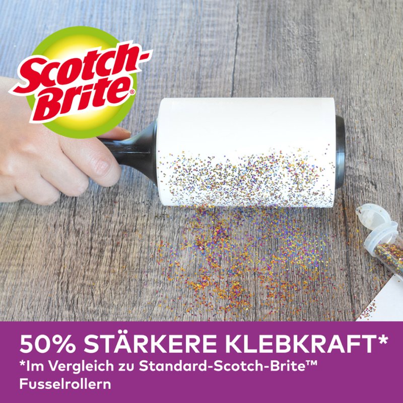 Scotch Brite navulrol pluizenroller dierenharen, Pet Extra Sticky, 48 vel, 7,65 m