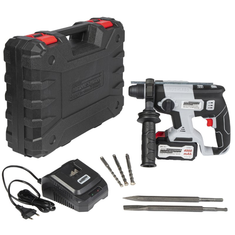 BRÜDER MANNESMANN perceuse-burin sans balais, 20 volts, 4000 mAh, moteur sans balais