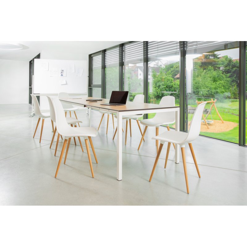 Topstar bezoekersstoel T 2020, zwart/beuken, 2 stuks