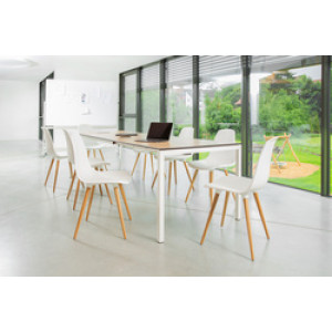 Topstar bezoekersstoel T 2020, zwart/beuken, 2 stuks