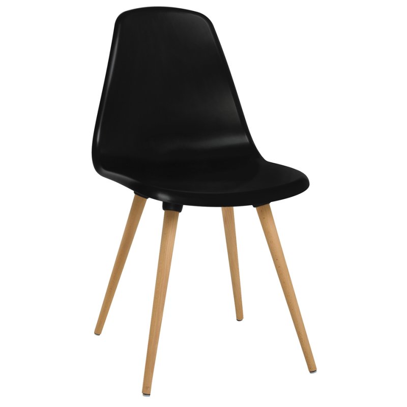 Topstar bezoekersstoel T 2020, zwart/beuken, 2 stuks