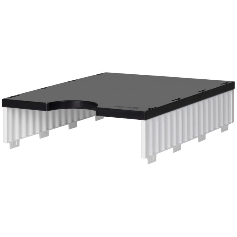 styro documentsorteerbak styrodoc uno, 2 compartiments, noir, 248×331×140 mm