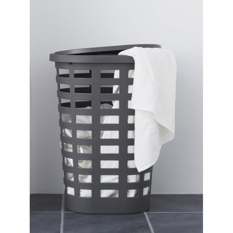 plast team Wasmand, wit, PPC, met deksel