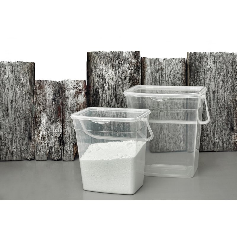 plast team boîte de lessive, 6 litres, transparent, 250×175×254 mm