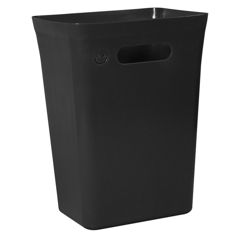 Plast Team wandbeugel AVEDORE, zwart, gerecycled plastic, 19×92×67 mm