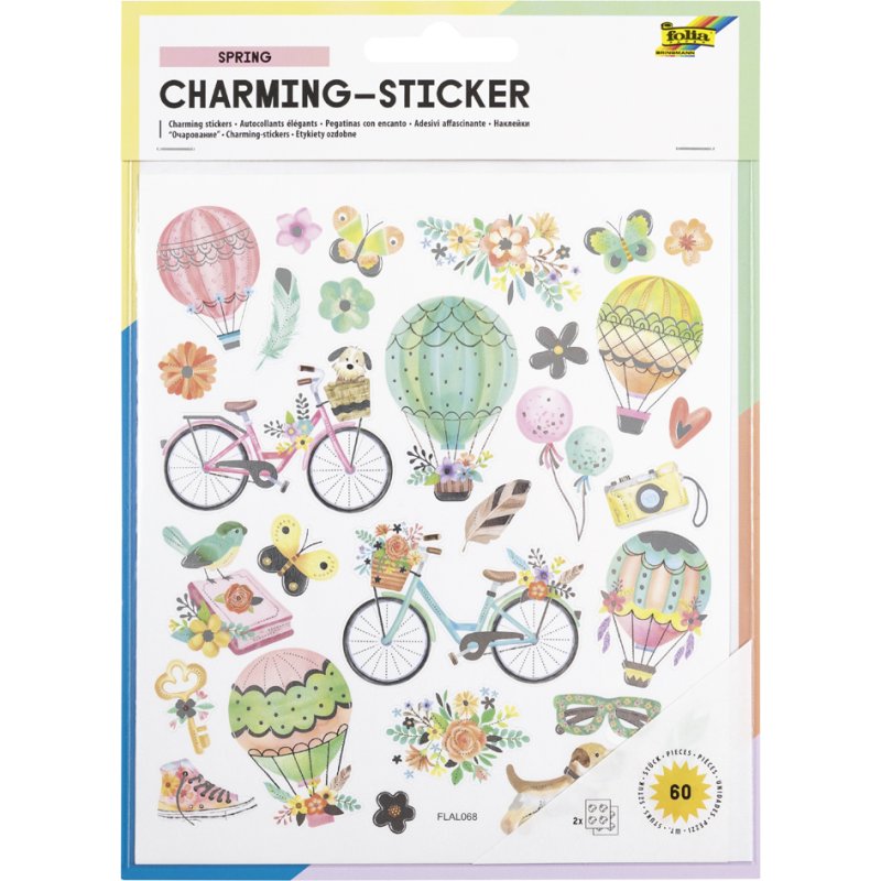 folia Betoverend Lentesticker folie, zelfklevend, 60 stuks, 2 vel