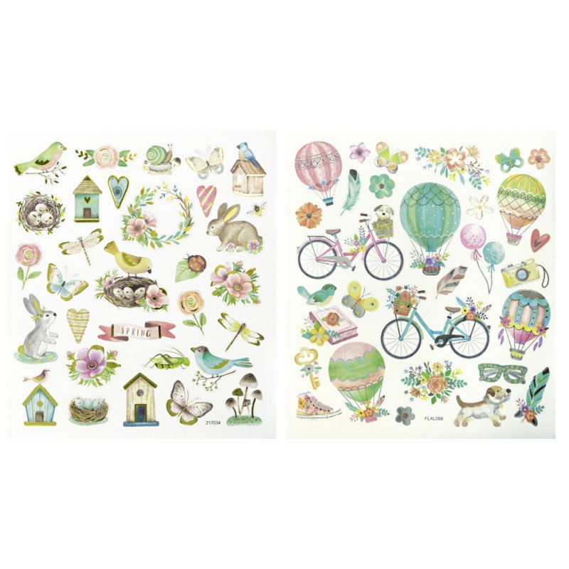 folia Betoverend Lentesticker folie, zelfklevend, 60 stuks, 2 vel