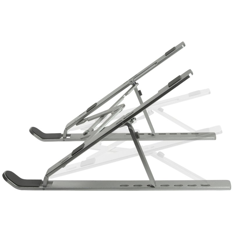 LogiLink support d'ordinateur portable pliable, argent, 10-16 pouces, aluminium