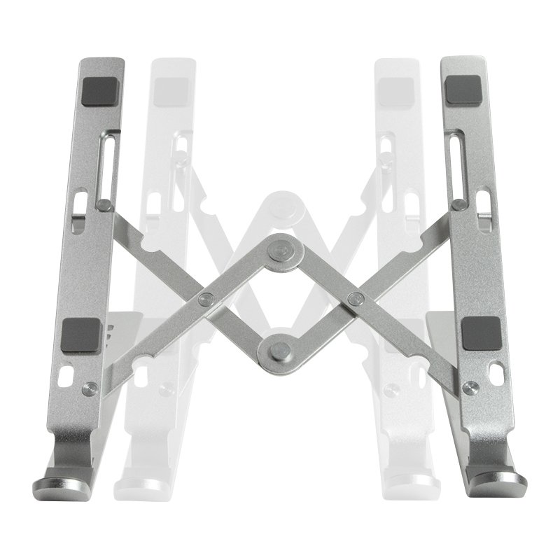 LogiLink support d'ordinateur portable pliable, argent, 10-16 pouces, aluminium