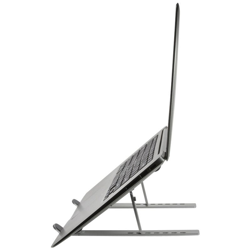 LogiLink support d'ordinateur portable pliable, argent, 10-16 pouces, aluminium