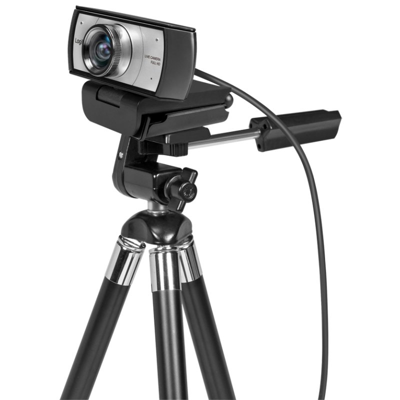 LogiLink conference webcam HD USB, dual microphone, 120 degrees, black