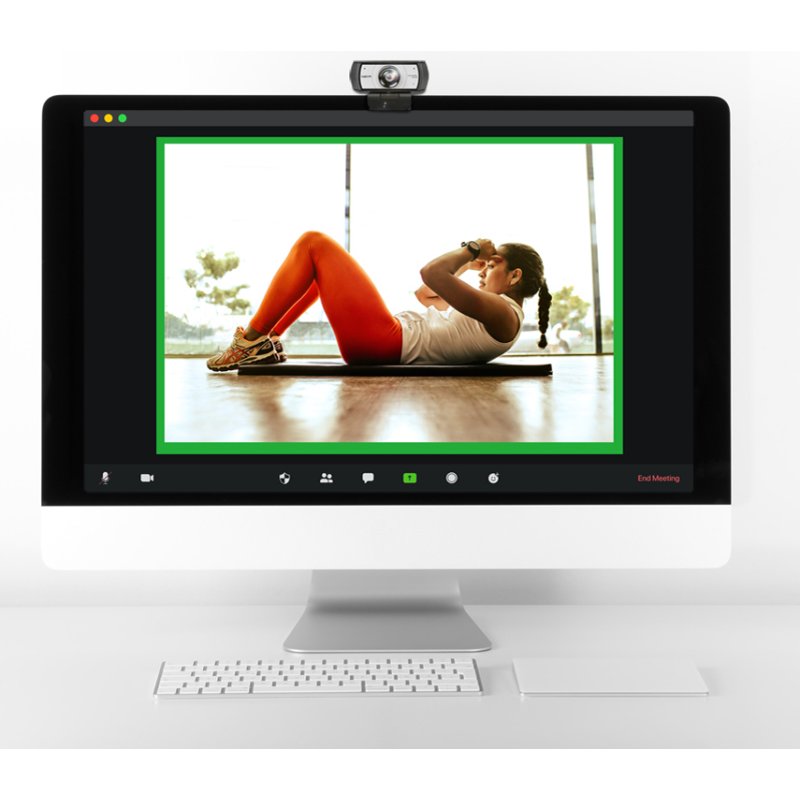 LogiLink conference webcam HD USB, dual microphone, 120 degrees, black