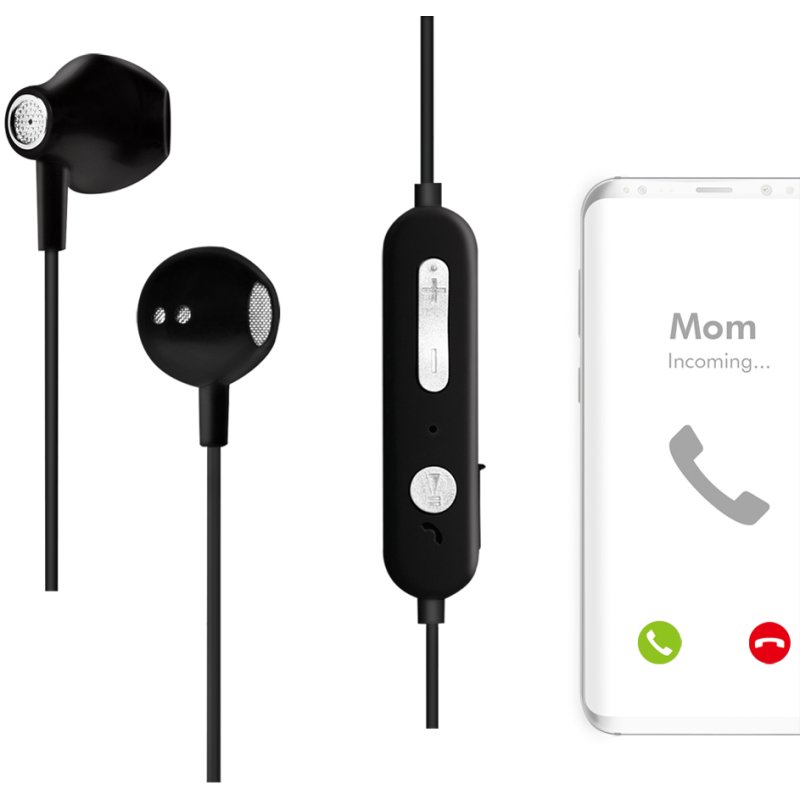 LogiLink Écouteurs sans fil Bluetooth 5.0, noir, 7 heures d'autonomie