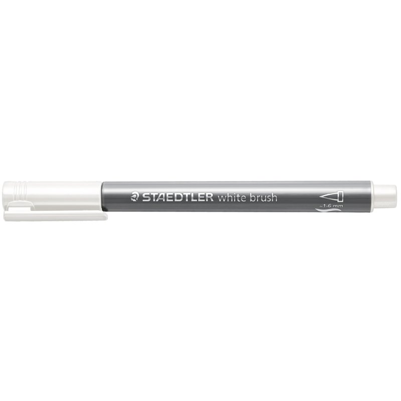 STAEDTLER brushpen metallic, argent, pointe pinceau flexible, 1,0-6,0 mm