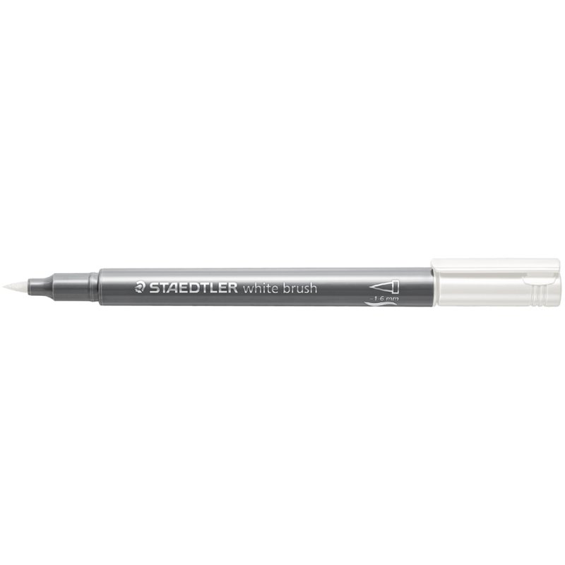 STAEDTLER brushpen metallic, argent, pointe pinceau flexible, 1,0-6,0 mm