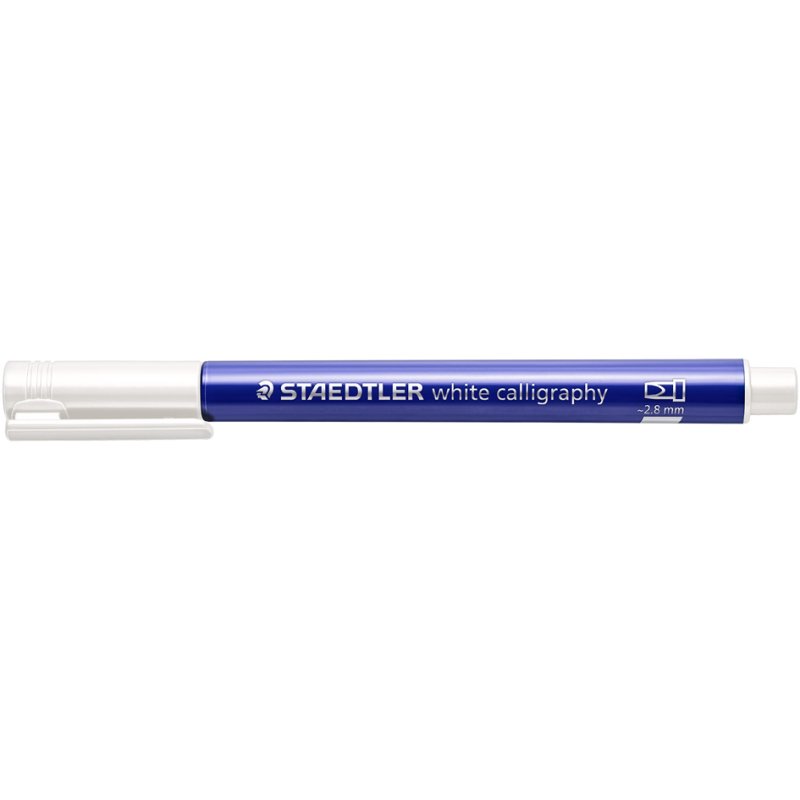 STAEDTLER marqueur permanent métallisé calligraphie, blanc, 2,8 mm